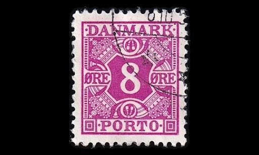 Tanska PORTO_34 o 8 öre lila (1937)