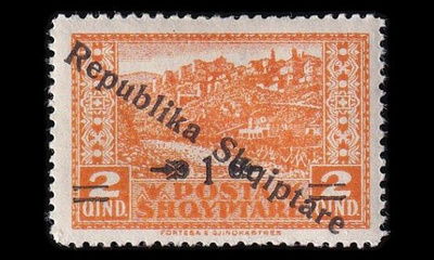 Albania 118 * Tasavalta 1/2 Q (1925)