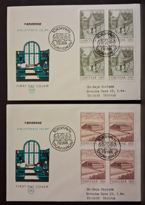 Färsaaret - Fa-41-42 neliö sarja FDC - 1978