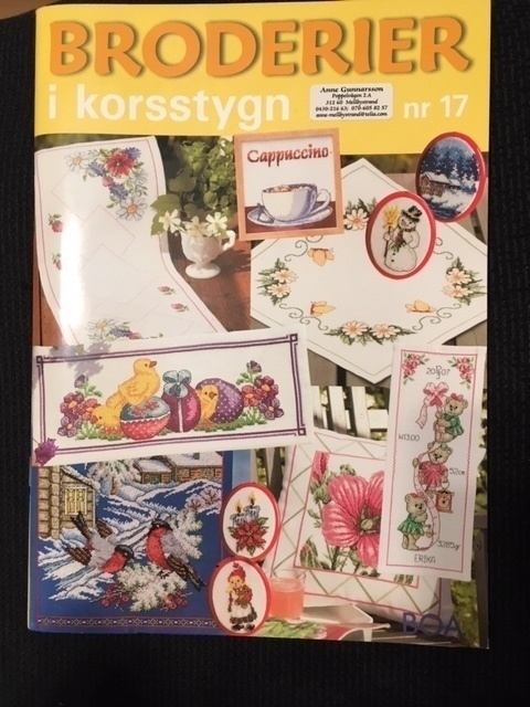 Ristipistomalleja Broderier i korsstygn 17