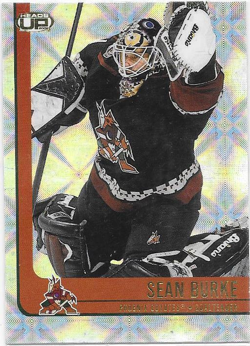 2001-02 Pacific Head-Up #75 Sean Burke Phoenix MV
