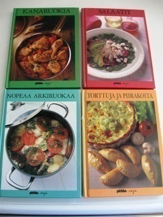 Keittokirjoja 3,00€ kpl