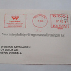 1984 Rovaniemi Lapin Malmi frankk. kortti - pikkukuva 1