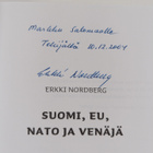 Erkki Nordberg : Suomi, EU, Nato ja Venäjä (signeerattu, ... - pikkukuva 3