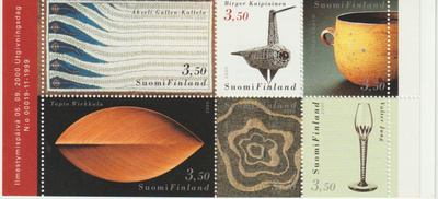 2000 V52 Suomalainen muotoilu postimerkkivihko
