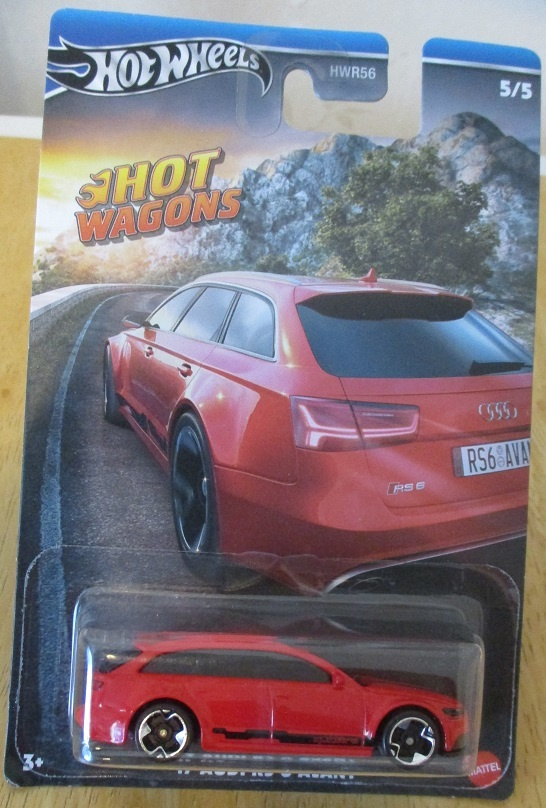 Audi RS 6 Avant Wagon Red 2017 Hot Wheels Hot Wagons 1:64