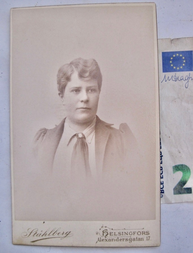 VANHA CDV Valokuva Saima Joku... Tunnettu 1892