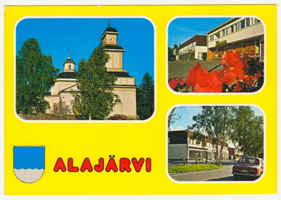 Alajärvi kirkko ja maisemia, vaakuna