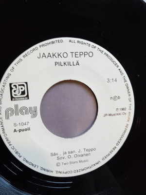 SINGLE- LEVY: JAAKKO TEPPO  JP MUSIIKKI  S- 1047