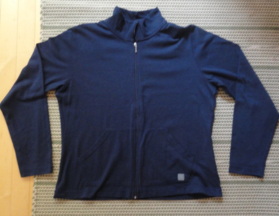 Vintage; Sininen trikoojakku XL