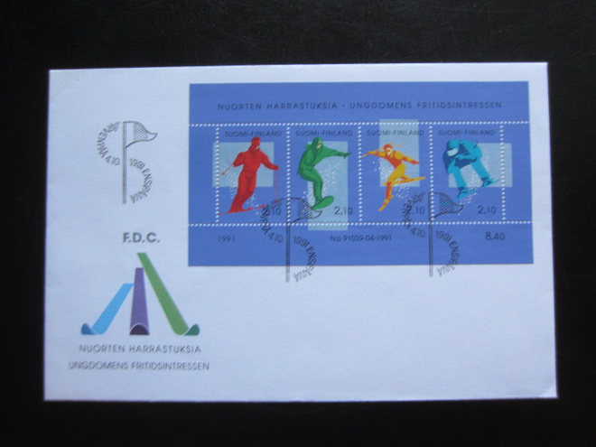 FDC 1991 BL8 Nuorten harrastuksia - laskettelu