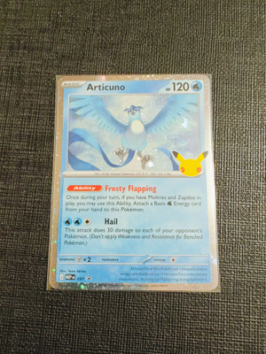 Pokemon 30th - Articuno Cosmos Holo Black Star Promo