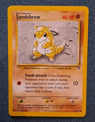 Sandshrew legendary collection!
