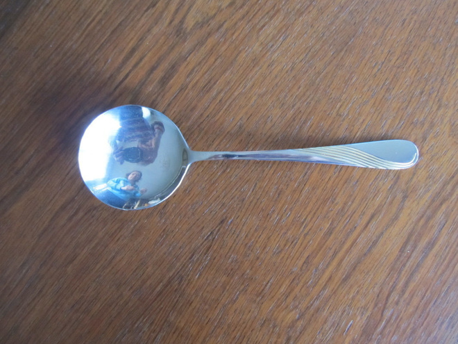 Hopeanvärinen ruostumaton iso HILLOLUSIKKA 19 cm
