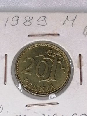 Suomi 20 Penniä 1989 Variantti