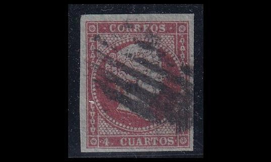 Espanja 32b o Isabella II 4 Cs (1855)