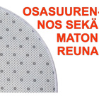 UUSI PYÖREÄ FENDER MATTO Halkaisija 59 cm ILMAINEN TOIMITUS - pikkukuva 4