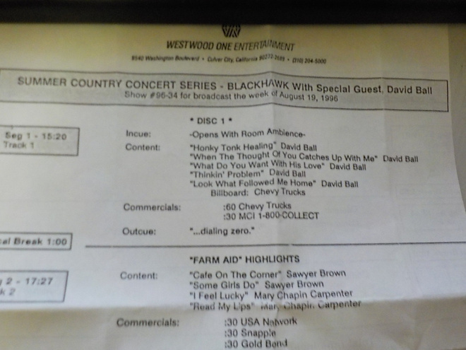 BLACKHAWK  - SUMMER COUNTRY CONCERT SERIES LIVE CONCERT CD