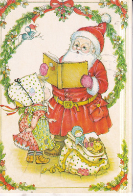 Anne Liese. Joulupukki lukee. e261