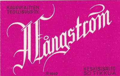 A. Långström, R4440, Kauppiaitten Teollisuus  Oy    b601