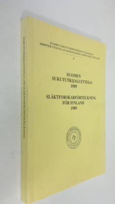 Suomen sukututkijaluettelo 1989 = Släktforskarförteckning...