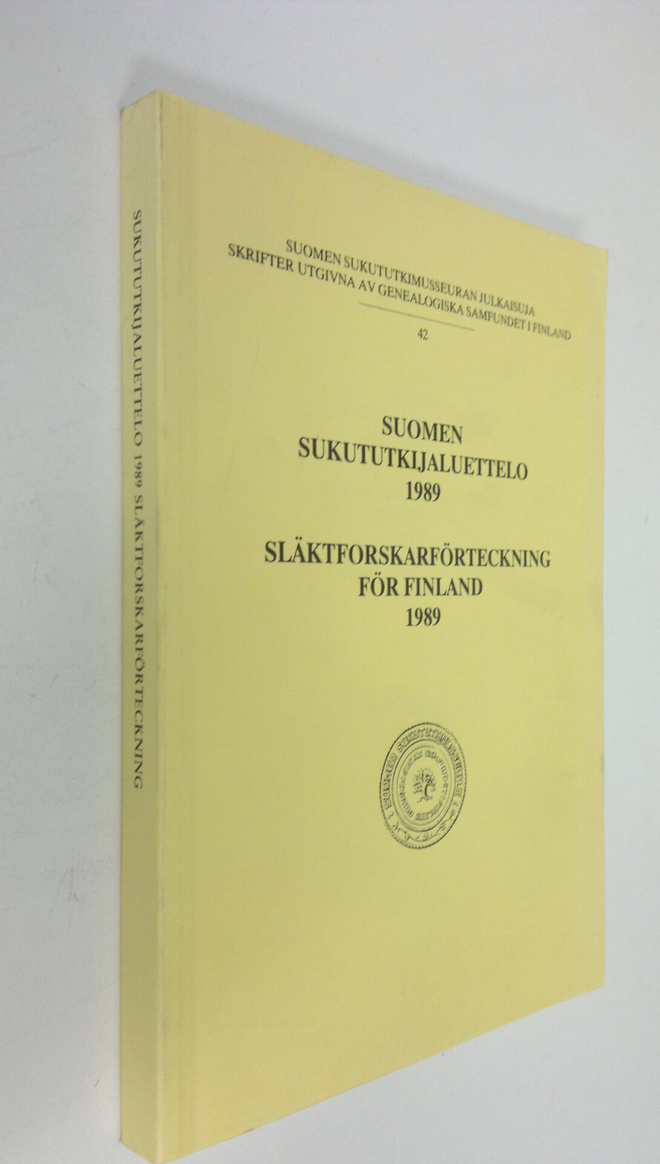 Suomen sukututkijaluettelo 1989 = Släktforskarförteckning...