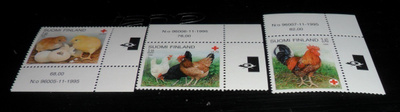 LaPe 1329-1331 ** PUNAINEN RISTI 1996.KOKO SARJA 3 KPL