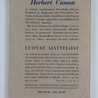 Herbert N. Casson : Menestys ja onni - pikkukuva 2
