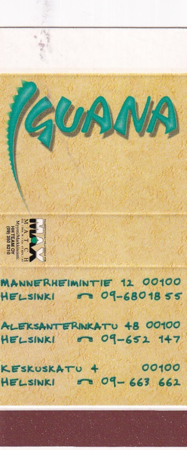 Helsinki, Guana, , tulitikku aski aihio     b431