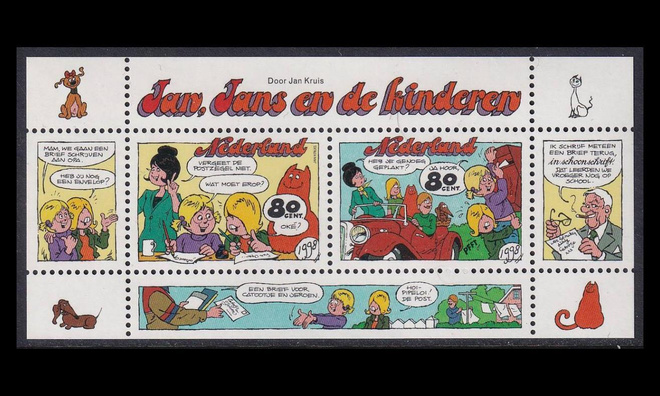 Alankomaat 1678BL57 ** Sarjakuva (1998)
