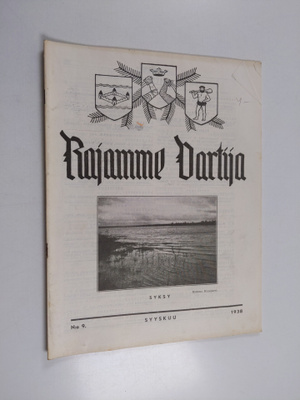 Rajamme Vartija syyskuu 1938 N:o 9 : Suomen sotilaskotili...