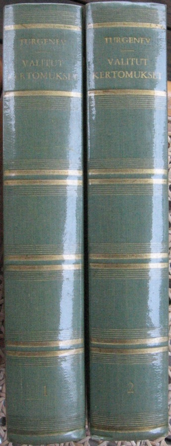 Ivan Turgenev: Valitut kertomukset 1-2,  Wsoy 1961.