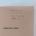 Kyllikki Salo : Armoton kesä : runoelma (signeerattu, tek... - pikkukuva 3