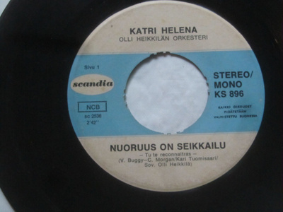 Katri Helena: Nuoruus on seikkailu 7" single 1973