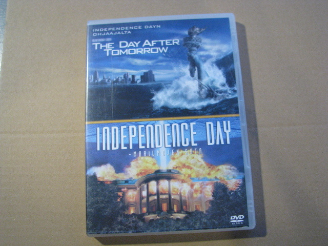 THE DAY AFTER TOMORROW / INDEPENDENCE DAY ( tupla elokuva )