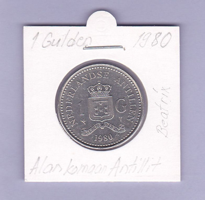 Alankomaan Antillit 1 Gulden v.1980 KM#24