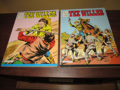 2kpl:n paketti Tex Willer N:ot 2/1988 ja 5/1988