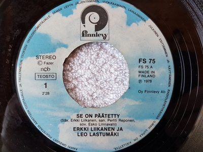 Erkki Liikanen Ja  Leo Lastumäki  – Se On Päätetty 7" singl