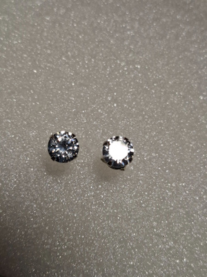 Hopea zirconia nappi korvakoru 5 mm Uusi