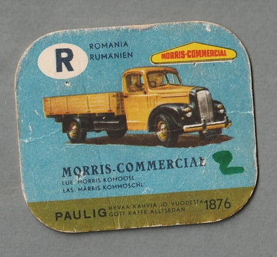 Morris-Commercial Paulig kahvilappu kahvikuva