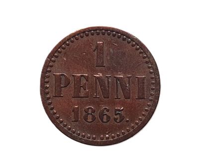 1 Penni 1865 - Harvianinen!