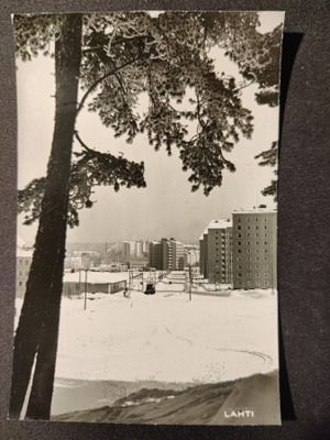 VANHA Postikortti Lahti 1950-l Alkup.Mallikappale