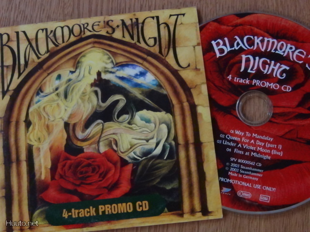 Blackmore's Night 4-track promo cd cdep Saksa 2003