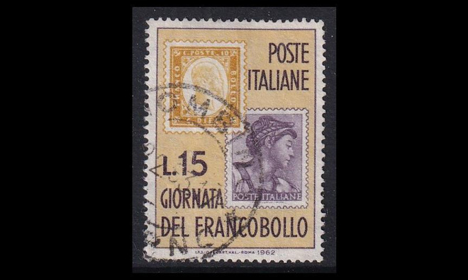 Italia 1134 o Postimerkin päivä (1962)