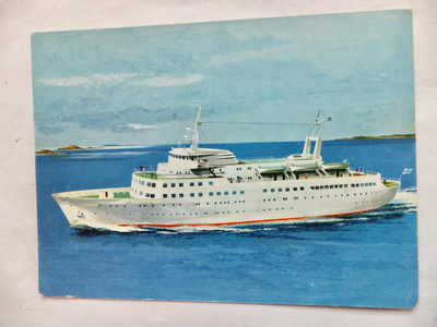 VANHA Postikortti Laiva Ilmatar 1950-l