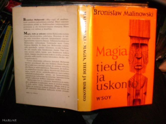 Malinowski  MAGIA TIEDE JA USKONTO ( 1 p. 1960 ) Sis.pk:t
