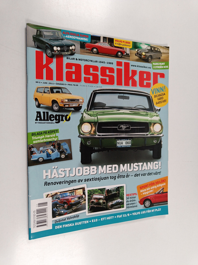 Klassiker nr 5, Juni 2011 : Bilar & motorcyklar 1945-1989