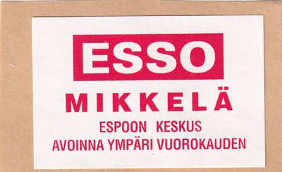 Espoo, MIKKELÄ, ESSO.      b436