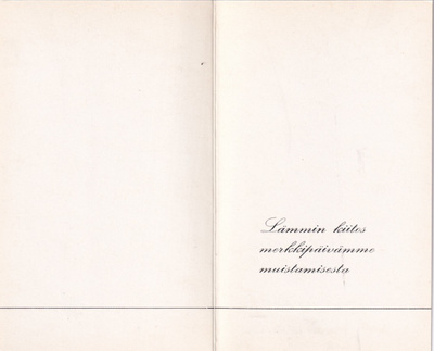 Partio, Taittokortti .  b430