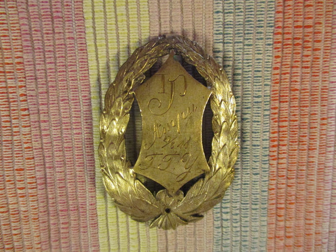 1P Ampu 27.8.1911 vanha palkintomitali.